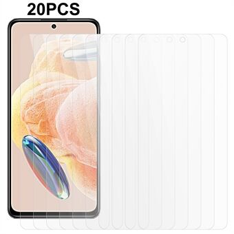 20 STK For Xiaomi Redmi Note 11 Pro 5G (Qualcomm) / 11 Pro 4G (MediaTek) / 12 Pro 4G skjermbeskytter 2,5D 0,3 mm herdet glassfilm