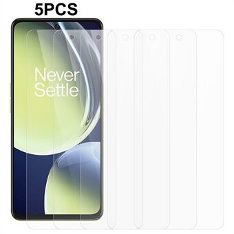 5 STK For OnePlus Nord CE 3 Lite 5G 0,3 mm mobiltelefon skjermfilm 2,5D herdet glass skjermbeskytter