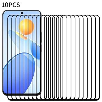 RURIHAI 10 stk For Honor Play7T Pro 5G høy aluminium-silisium glassfilm Sekundær herding 0,26 mm fullskjermbeskytter