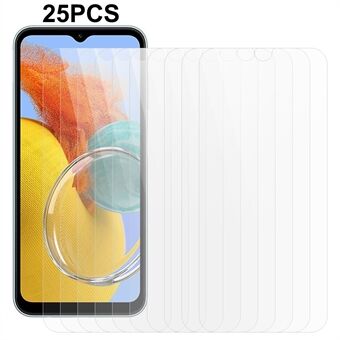 25 stk for Samsung Galaxy M14 5G Anti- Scratch herdet glassfilm Ultra klar telefonskjermbeskytter