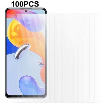 100 stk for Xiaomi Redmi Note 12 Pro 4G / Note 11 Pro 5G (Qualcomm) / 11 Pro 4G (MediaTek) Skjermbeskytter Herdet glass telefonfilm