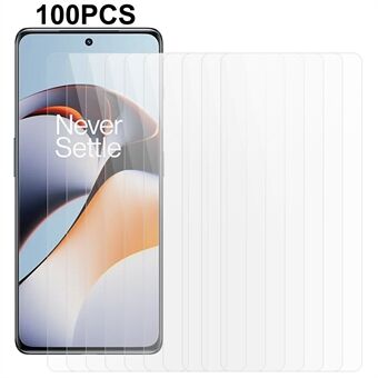 100 stk skjermbeskytter for OnePlus ACE 2 5G / 11R 5G, bruddsikker film av klart herdet glass