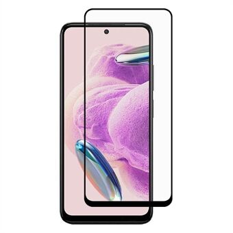 For Xiaomi Redmi Note 12S 4G silkeutskriftstelefon fullskjermbeskytter svart Edge full lim herdet glassfilm