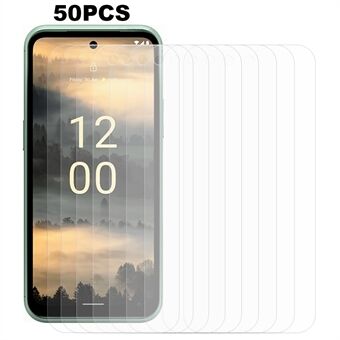 50 stk for Nokia XR21 skjermbeskytter i herdet glass 0,3 mm 2,5D Arc Edge Ultra Clear telefonskjermfilm