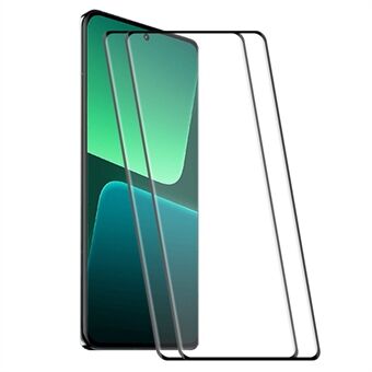 ENKAY HAT Prince 2 STK For Xiaomi 13 Pro 5G / 13 Ultra , 0,26 mm 9H herdet glassfilm Full lim 3D Curved Edge Full Screen Protector