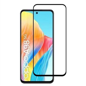 RURIHAI 2,5D 0,26 mm telefonskjermbeskytter for Oppo A98 5G , sekundær herdefilm av høy aluminiumsilisiumglass