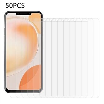 50 stk for Huawei nova Y91 4G skjermbeskyttende film med høy hardhet 2,5D 0,3 mm herdet glass skjermbeskytter