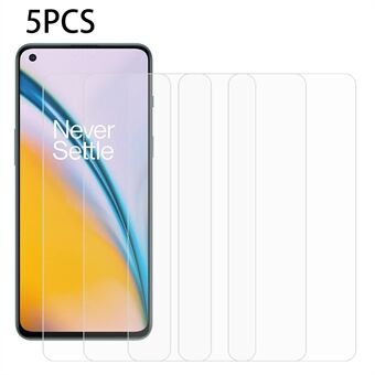 5 STK For OnePlus Nord 3 5G Støvtett 2,5D 0,3 mm skjermfilm HD Klart herdet glass skjermbeskytter