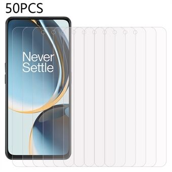 50 STK 0,3 mm klar skjermbeskytter for OnePlus Nord N30 5G, anti- Scratch 2,5D herdet glassfilm