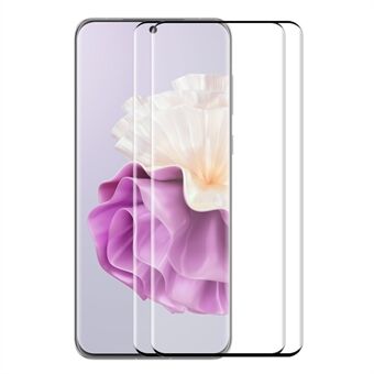 ENKAY HAT Prince 2 STK For Huawei P60 / P60 Pro / P60 Art Fullskjermbeskytter Sidelim 3D buet herdet glassfilm