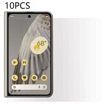 10 STK For Google Pixel Fold frontskjermfilmdeksel 0,3 mm klart 2,5D herdet glass skjermbeskytter