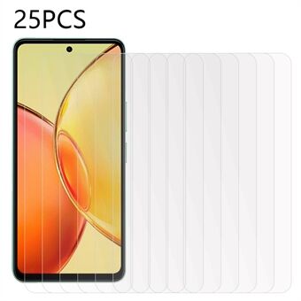 25 STK For vivo Y36 4G Super Clear herdet glassfilm Støvtett mobiltelefon skjermbeskytter