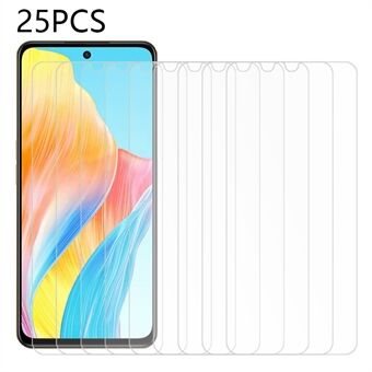 25 STK for Oppo A98 5G glatt herdet glassfilm HD klar anti- Scratch mobiltelefon skjermbeskytter