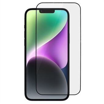 For iPhone 14 Plus / 13 Pro Max 6,7 tommer herdet glass skjermbeskytter Anti-eksplosjon AR HD frontskjermfilm med støvtett skjold