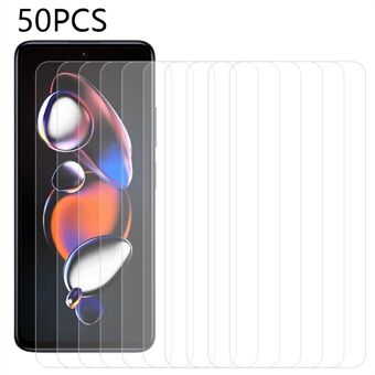 50 stk for Xiaomi Redmi Note 12T Pro 5G Anti-eksplosjon skjermbeskytter HD herdet glass skjermfilm