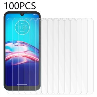 100 STK For Motorola Moto E6s (2020) / E6i skjermbeskytter Anti- Scratch herdet glass klar film