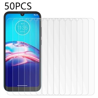 50 STK telefonskjermbeskytter for Motorola Moto E6s (2020) / E6i, anti-knusende herdet glass HD-skjermfilm