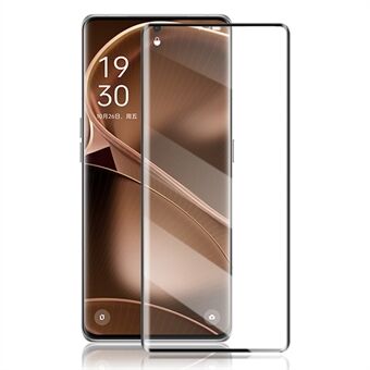 AMORUS for Oppo Find X6 Pro Silk Printing Full Screen Protector 3D Buet herdet glass full limfilm