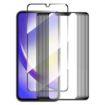 ENKAY HAT Prince 10 stk Anti-eksplosjonsfilm for Samsung Galaxy A25 5G silkeutskrift 0,26 mm 2,5D høy aluminium-silikon glass skjermbeskytter