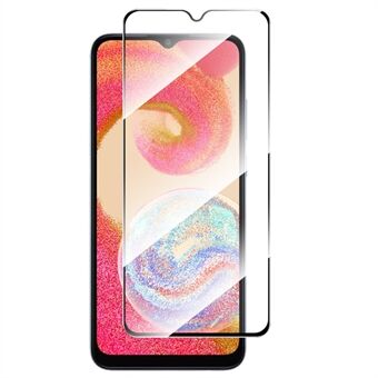 ENKAY HAT Prince For Samsung Galaxy A04e 4G / F04 4G / M04 4G 9H Skjermbeskytter Silketrykk 2.5D høy aluminium-silisium glassfilm