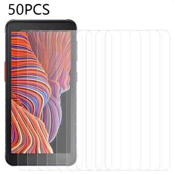 50 stk herdet glassfilm for Samsung Galaxy Xcover 5, fulllim mobiltelefon ultraklar skjermbeskytter