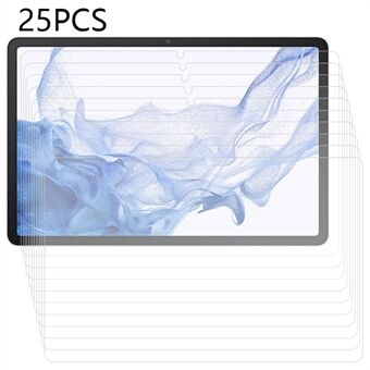 25 STK skjermbeskytter for Samsung Galaxy Tab S7 / S8, herdet glass ultraklart nettbrettskjermfilm