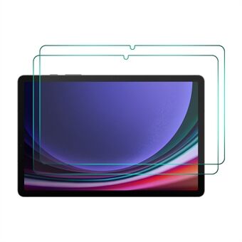 ENKAY HAT Prince 2stk 0,33 mm klar film for Samsung Galaxy Tab S9+ / S8+ / S7 FE , Høyt aluminium-silikon glass 9H 2,5D skjermbeskytter