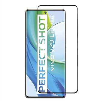 For vivo V29 Lite 5G herdet glass skjermbeskytter 3D buet sidelim HD klar telefonskjermfilm