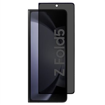 For Samsung Galaxy Z Fold5 5G Black Edge Screen Protector 180-graders anti Spy silkeutskrift herdet glassfilm