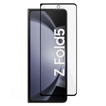 For Samsung Galaxy Z Fold5 5G matt anti-fingeravtrykk skjermbeskytter svart Edge silkeutskrift Full lim herdet glassfilm