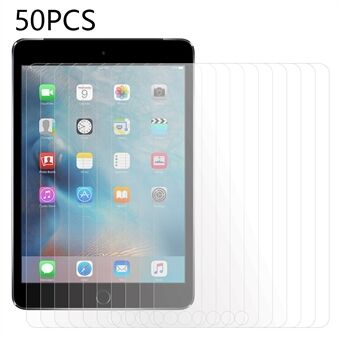 50 STK For iPad 2/3/4 HD Clear Screen Protector Enkel installasjon Beskyttelsesfilm av herdet glass