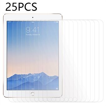 25 STK klar film for iPad Air (2013) / Air 2 / iPad 9,7-tommer (2017) / (2018) / iPad Pro 9,7 tommer (2016) , Skjermbeskytter for nettbrett i herdet glass