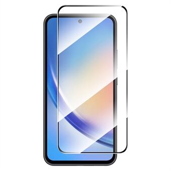 ENKAY HAT PRINCE for Samsung Galaxy A35 5G Høykvalitets aluminium-silikon glasskjermbeskytter Silketrykkbeskyttelsesfilm