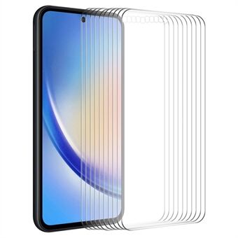 ENKAY HAT PRINCE 10 stk For Samsung Galaxy A55 5G 0,26 mm 2,5D 9H Hardhet Høy Aluminium-silikonglassfilm