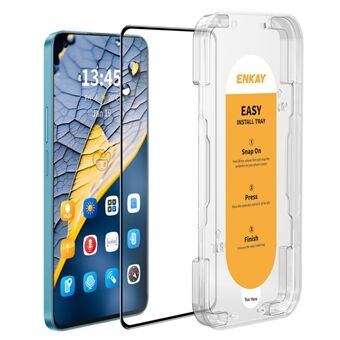 ENKAY HAT PRINCE For Oppo K9 / K9 Pro Skjermbeskytter med Enkel Installlingsverktøy Høykvalitets Aluminium-silikon Glassfilm