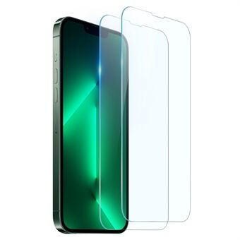 NORTHJO 2 stk/sett for iPhone 13 6,1 tommer/13 Pro 6,1 tommer A+ 0,3 mm 2,5D HD Premium herdet glassfilm Anti-fingeravtrykk Anti- Scratch skjermbeskytter