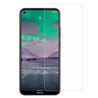 AMORUS skjermfilm for Nokia 3.4 2.5D høy aluminium-silisiumglass HD klar antieksplosjonsbeskytter med høy hardhet