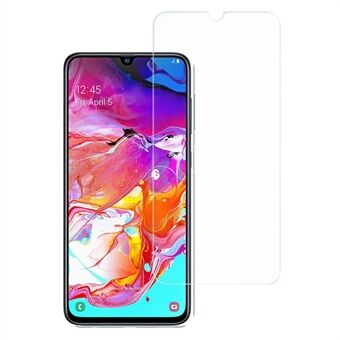 AMORUS For Samsung Galaxy A70 HD Klar høy aluminium-silikon glass skjermbeskytter 2.5D buekanter 9 hardhet Anti-ripe Scratch