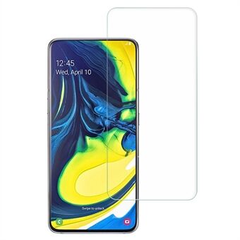 AMORUS For Samsung Galaxy A90/A80 Klar skjermbeskytter 2.5D buekanter 9H hardhet Anti- Scratch høy aluminium-silisium glassfilm