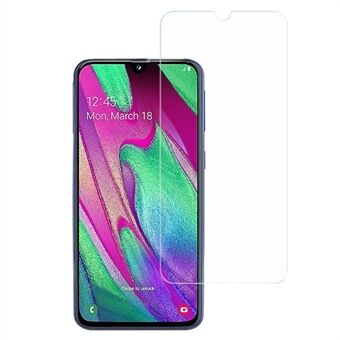 AMORUS For Samsung Galaxy A40 Ultra Clear Anti-fingeravtrykk skjermbeskytter 2.5D Edge 9H Hardhet Høy aluminium-silikon glassfilm