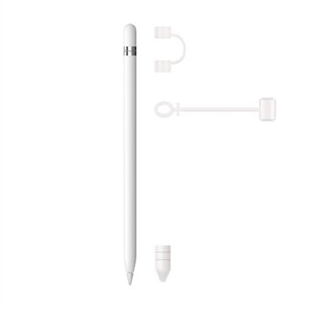 Silikonhetteholder + nibbeskyttelse + tilkoblingsadapterforlenger for Apple Pencil