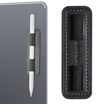 AHASTYLE PT184 for Apple Pencil Klistremerke av PU-lær Styluspennholder Elastisk bånddesign Pennfikseringssleeve