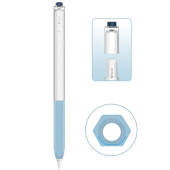 AHASTYLE PT-LC05 For Apple Pencil (2. generasjon) Jelly Style Gjennomskinnelig Stylus Pen Deksel Silikon Anti-fall Anti-skli beskyttelseshylse