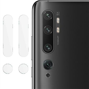 IMAK 2stk / pakke gjennomsiktig glass kameralinsebeskytter for Xiaomi Mi CC9 Pro/ Mi Note 10 / Mi Note 10 Pro