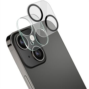 IMAK HD Clear Back Kameralinsedeksel Herdet glassfilm + Akryllinsedeksel for iPhone 13/13 mini