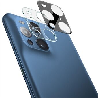 IMAK herdet glass Slitasjebestandig HD-bakkamera-linsefilm + akryllinsedeksel (svart versjon) for Oppo Find X3 / Find X3 Pro