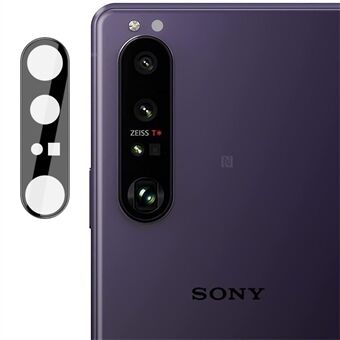 IMAK HD slitebestandig tynt herdet glass kameralinsebeskytter (svart versjon) for Sony Xperia 1 III 5G