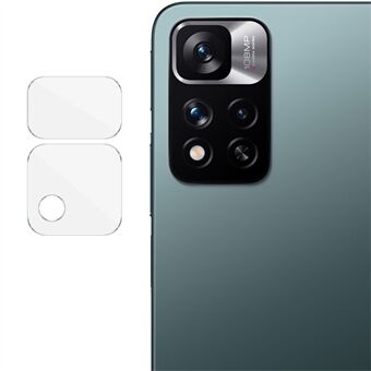 IMAK Ultra-tynn HD Clear Ripebestandig herdet glass kameralinsebeskyttersett for Xiaomi Redmi Note 11 Pro + 5G / Redmi Note 11 Pro 5G (Kina) (MediaTek)