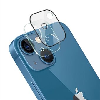 IMAK B-seriens heldeksel Scratch HD klart herdet glass kameralinsefilm + linsedeksel for iPhone 13 6,1 tommer / 13 mini 5,4 tommer