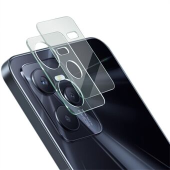 IMAK For Realme C35 Anti-boble Ultra Thin Full Dekning HD Herdet glass Kameralinsefilm + Akryllinsedeksel